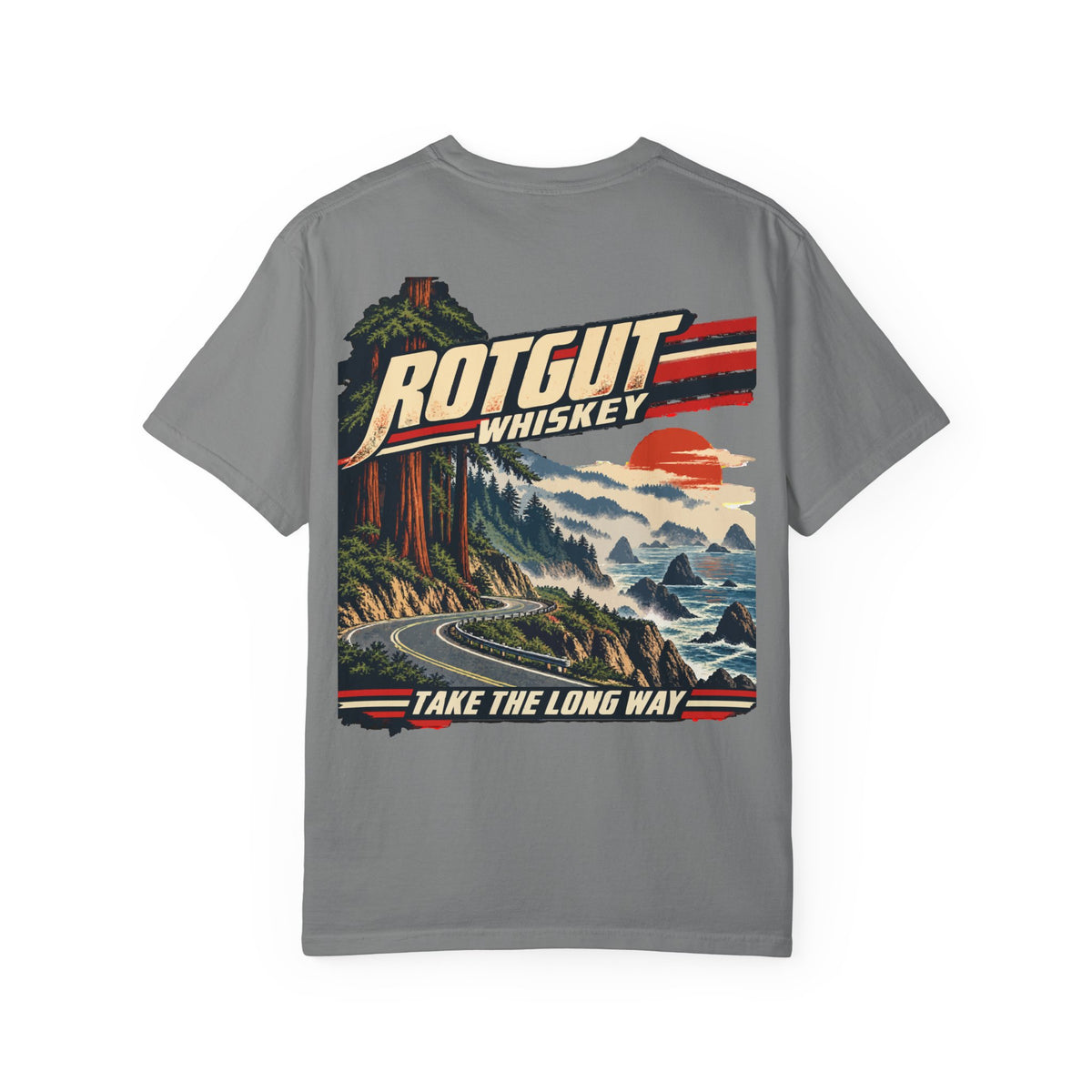 Rotgut Whiskey Take the Long Way Vintage Graphic T-Shirt