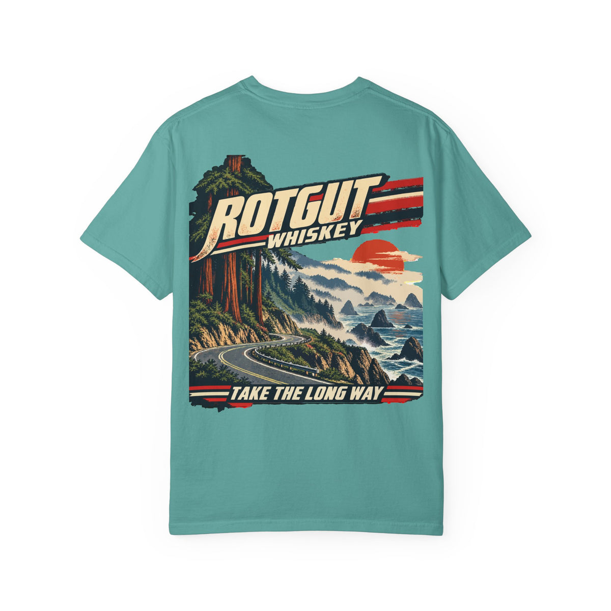 Rotgut Whiskey Take the Long Way Vintage Graphic T-Shirt