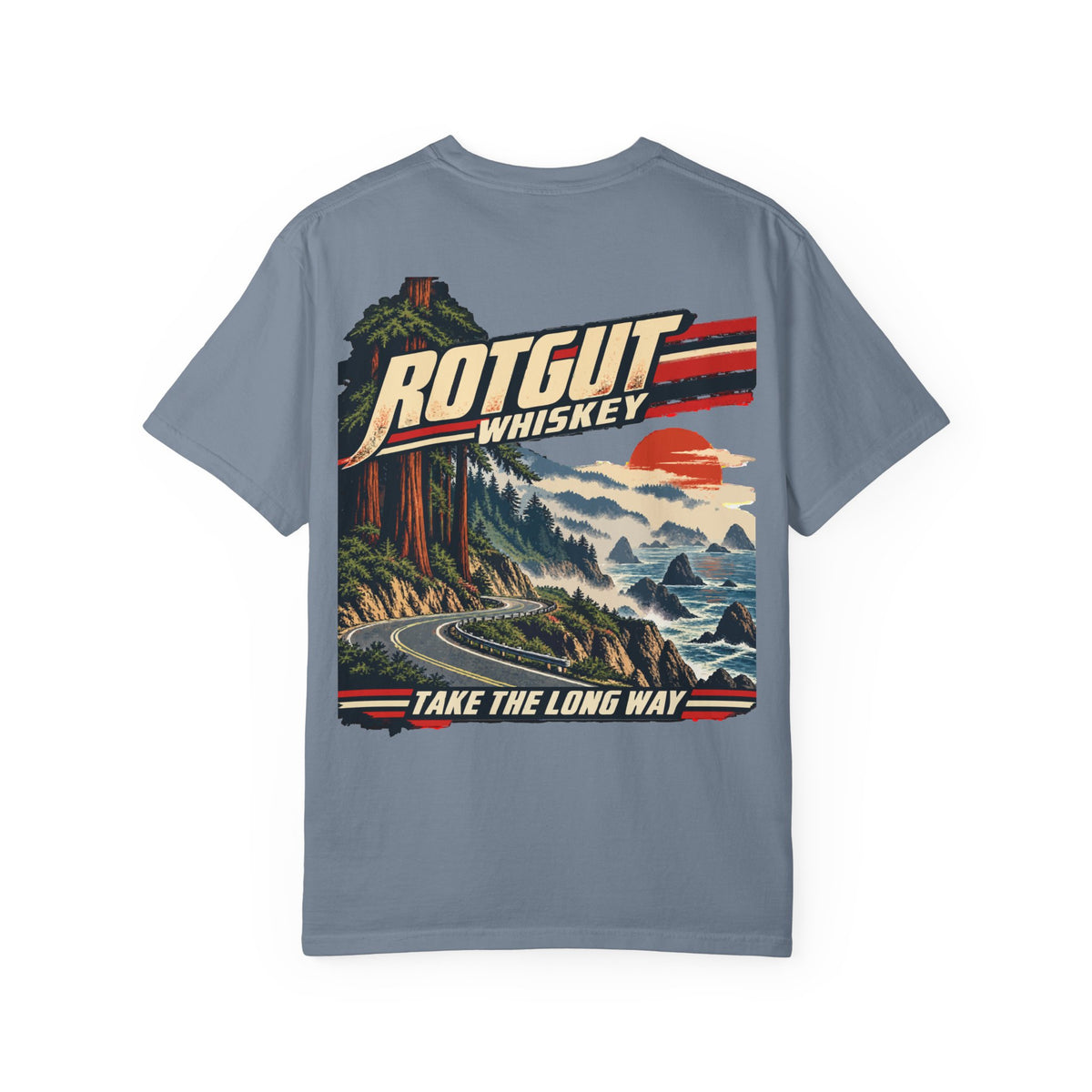 Rotgut Whiskey Take the Long Way Vintage Graphic T-Shirt