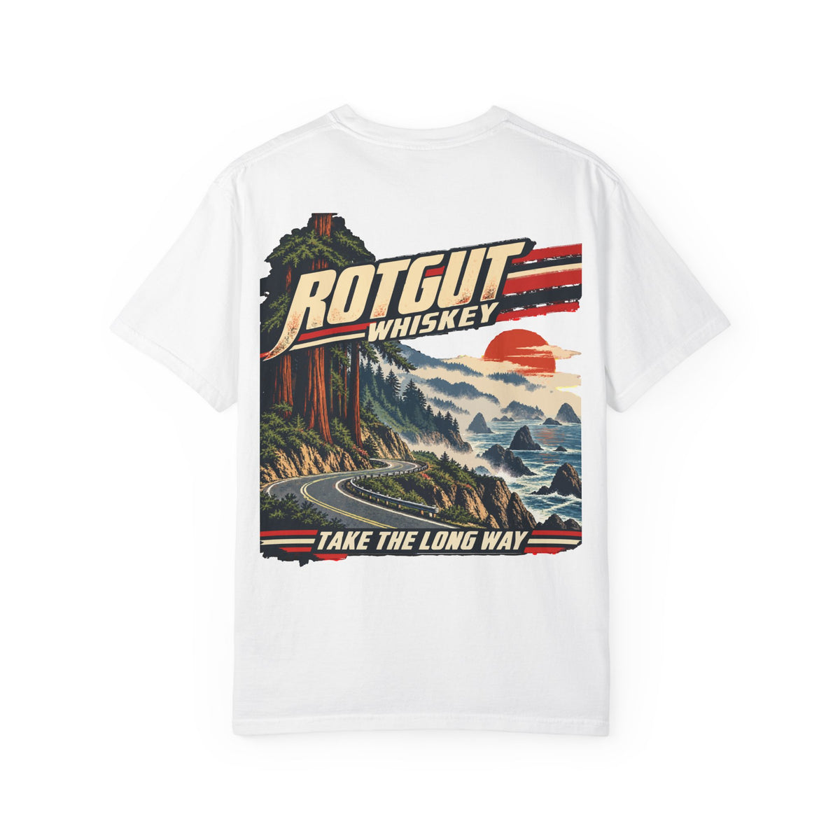 Rotgut Whiskey Take the Long Way Vintage Graphic T-Shirt